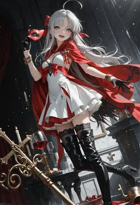 Vampire Queen in Red Cloak
