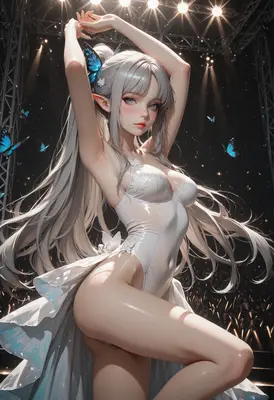 Ethereal Butterfly Idol on Stage