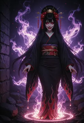 Vengeful Spirit in Black Kimono