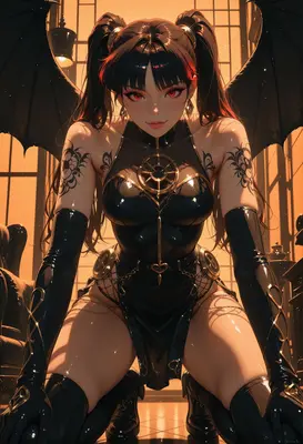 Gothic Succubus Queen in Twilight