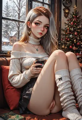 Cozy Winter Morning by the Tree