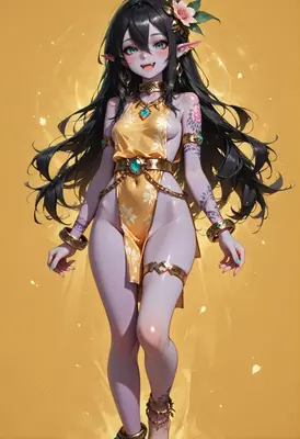 Radiant Elf in Golden Silk