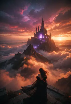 Gothic Queen Above the Clouds