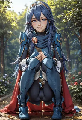 Lucina Resting in a Sunny Garden