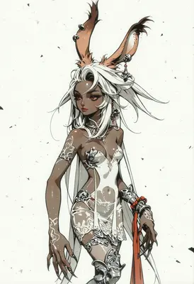 Ethereal Moon Rabbit Warrior Princess