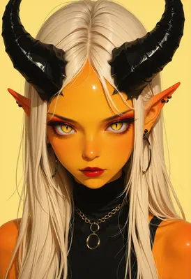 Golden Demon with Black Horns