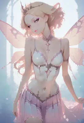 Ethereal Fairy Princess in Soft Pink
