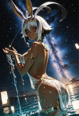 Celestial Egyptian Bunny Goddess