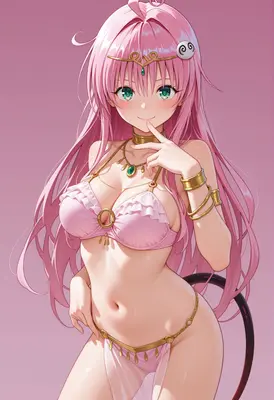 Lala Satalin Deviluke in Pink Bikini