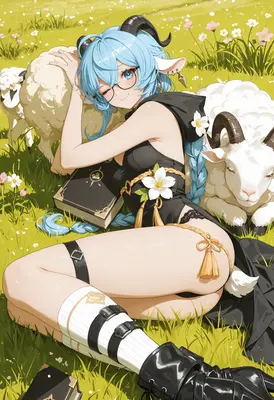 Resting Among The Gentle Sheep