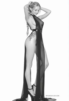 Ethereal Elf in Sheer Gown
