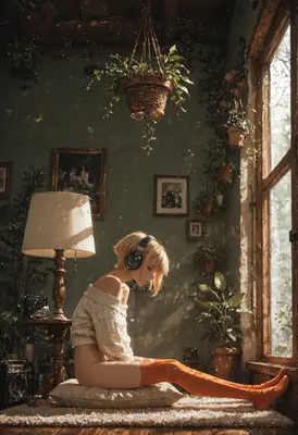 Serene Music in a Sunlit Sanctuary