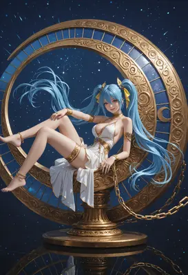 Celestial Goddess of the Golden Crescent