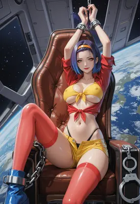 Captured Space Traveler in Orbit