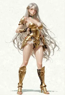 Radiant Warrior in Golden Armor