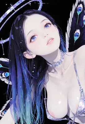 Celestial Being with Peacock Wings
