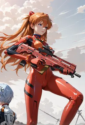 Asuka Langley Ready for Battle
