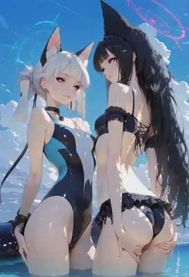 Summer Beach Day With Beast Girls