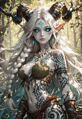 Mystic Forest Horned Dryad Maiden