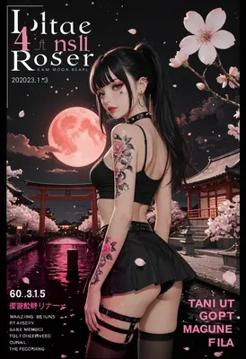 Ethereal Night Under the Blood Moon