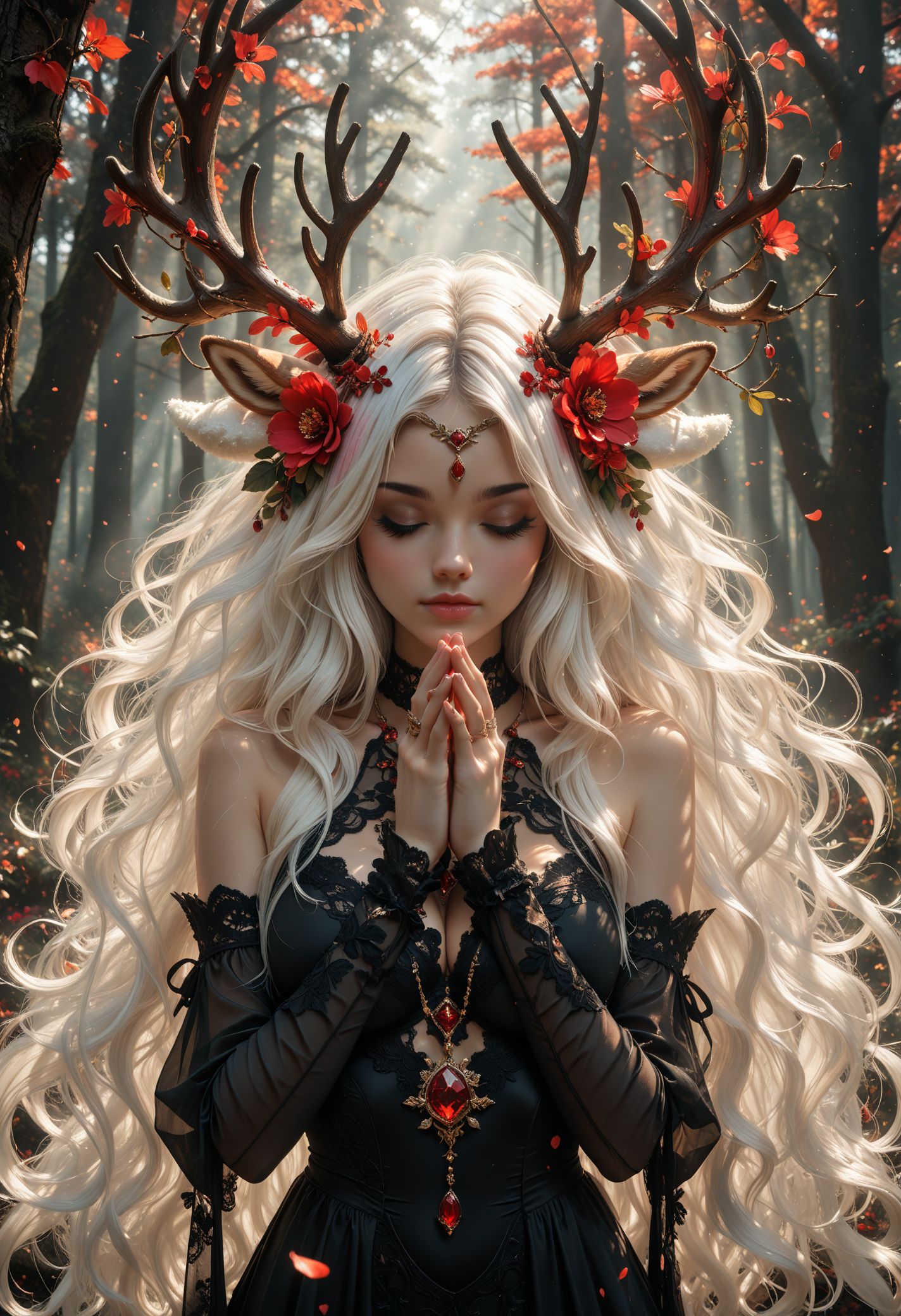 Crimson Antlers — Forest Spirit